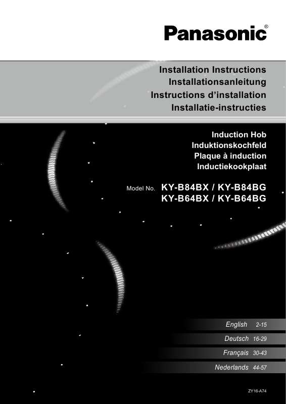 Guide utilisation  PANASONIC KY-B64BGBXD  de la marque PANASONIC