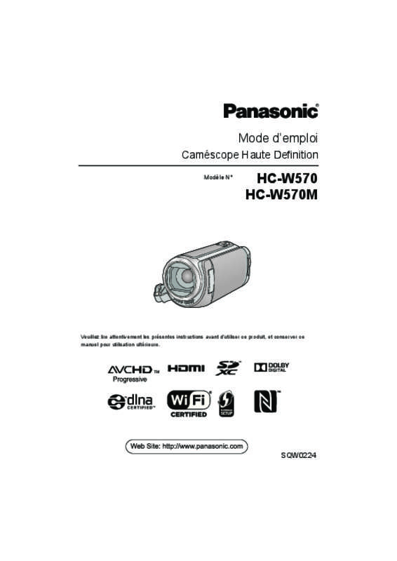 Guide utilisation  PANASONIC HCW570EF  de la marque PANASONIC