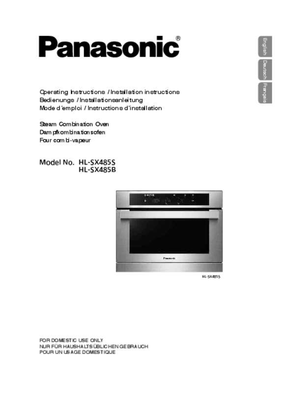 Guide utilisation PANASONIC HLS-X485B  de la marque PANASONIC