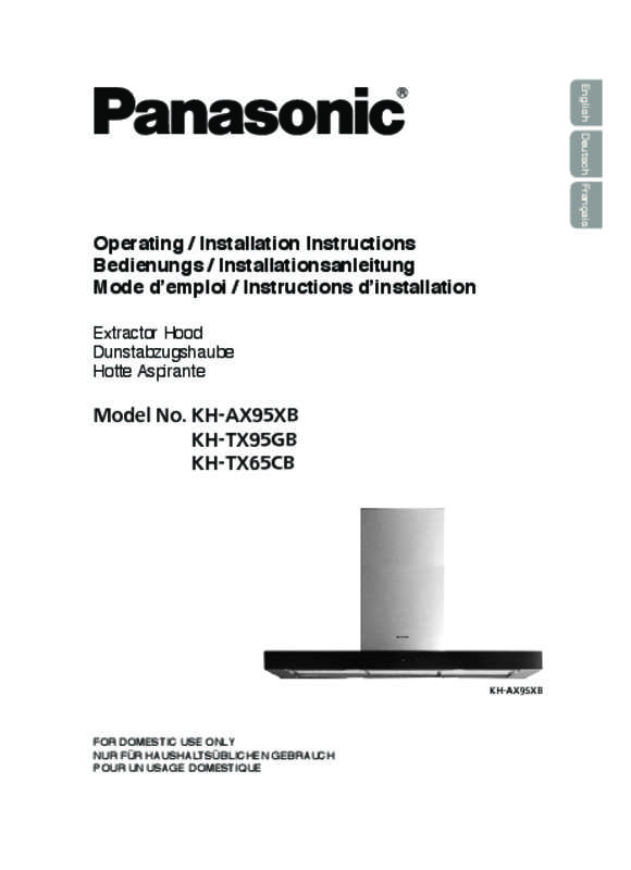 Guide utilisation PANASONIC KHAX95XB  de la marque PANASONIC