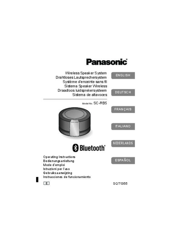 Guide utilisation PANASONIC SC-RB5E  de la marque PANASONIC
