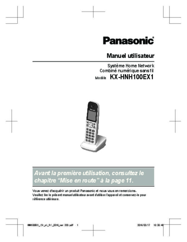 Guide utilisation PANASONIC KX-HNH100EX1  de la marque PANASONIC
