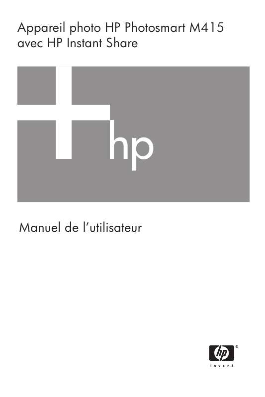 Guide utilisation HP PHOTOSMART M415  de la marque HP