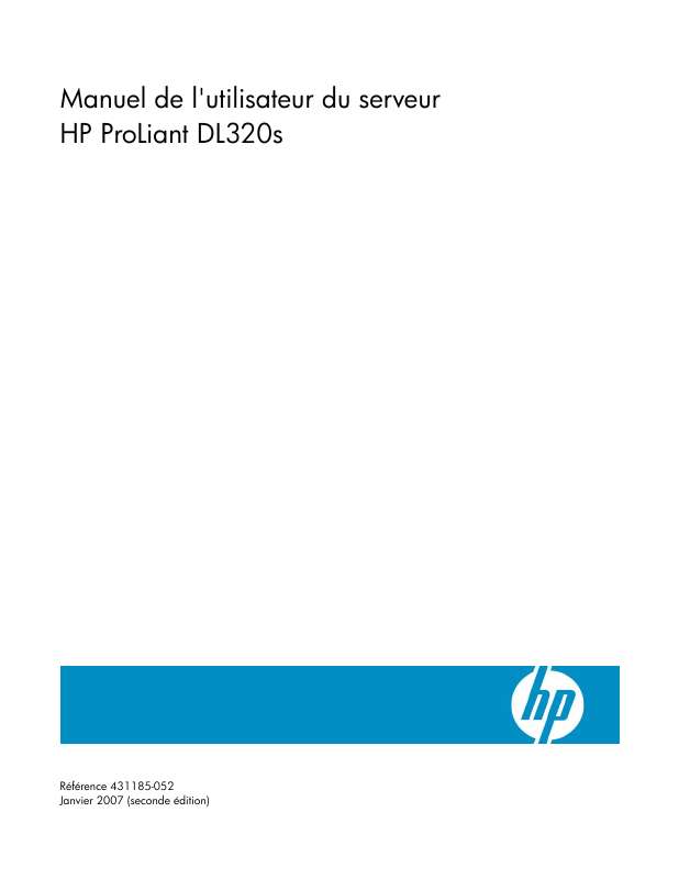 Guide utilisation HP PROLIANT DL320S SERVER  de la marque HP