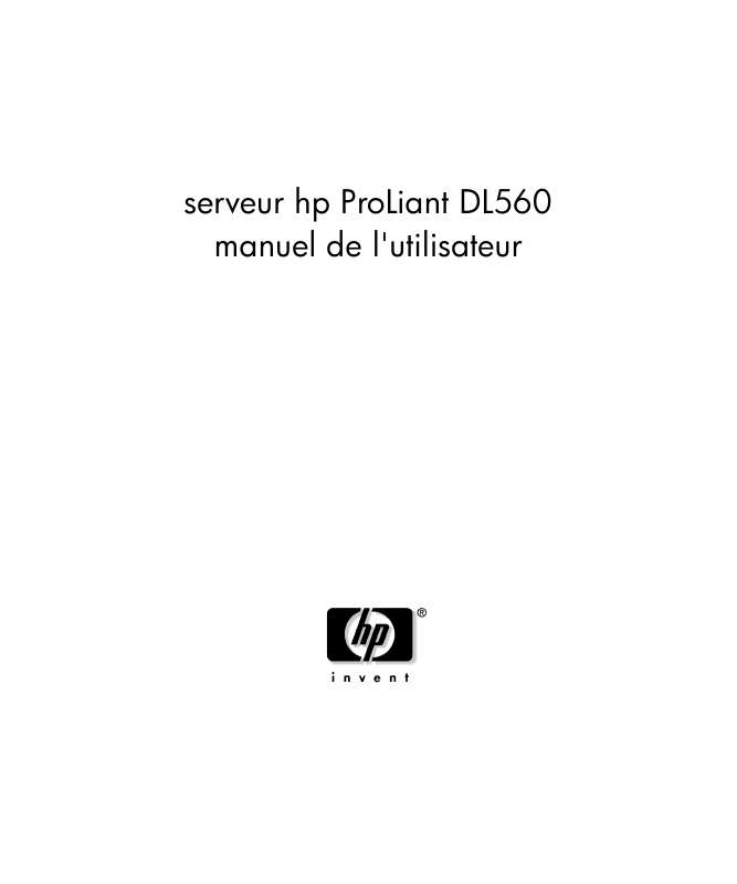 Guide utilisation HP PROLIANT DL560 SERVER  de la marque HP