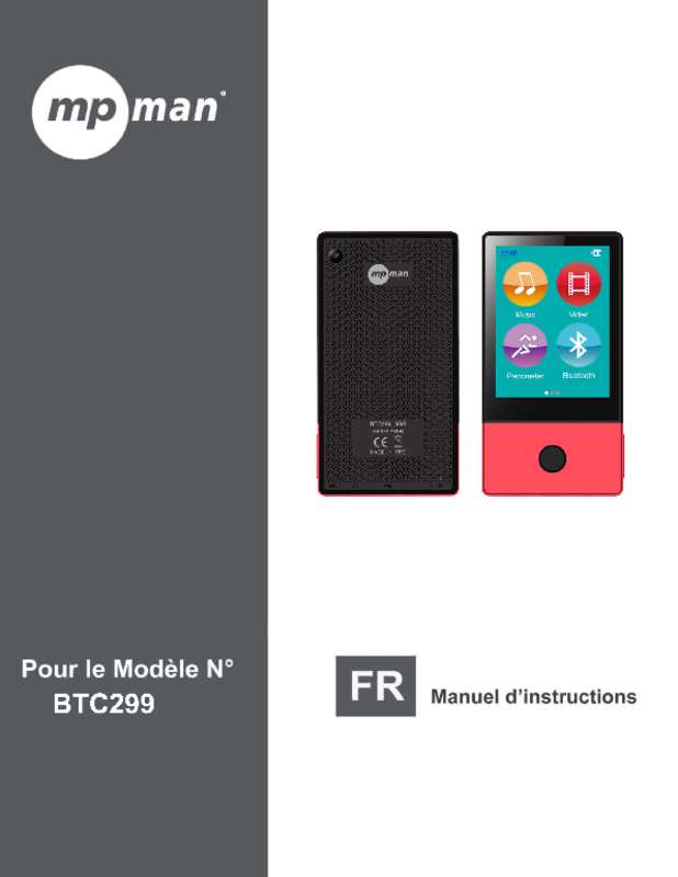 Guide utilisation MPMAN BTC299  de la marque MPMAN