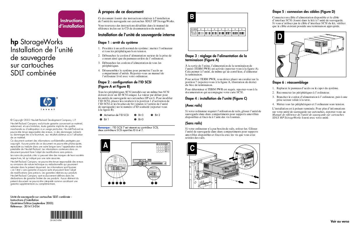 Guide utilisation HP PROLIANT ML370 SERVER  de la marque HP