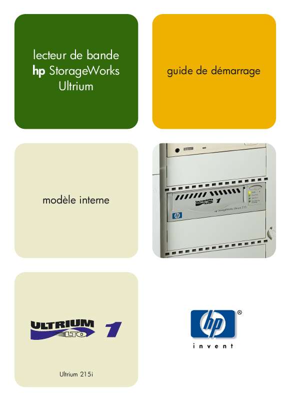 Guide utilisation HP STORAGEWORKS ULTRIUM 215 TAPE DRIVE  de la marque HP