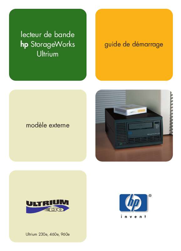 Guide utilisation HP STORAGEWORKS ULTRIUM 230 TAPE DRIVE  de la marque HP