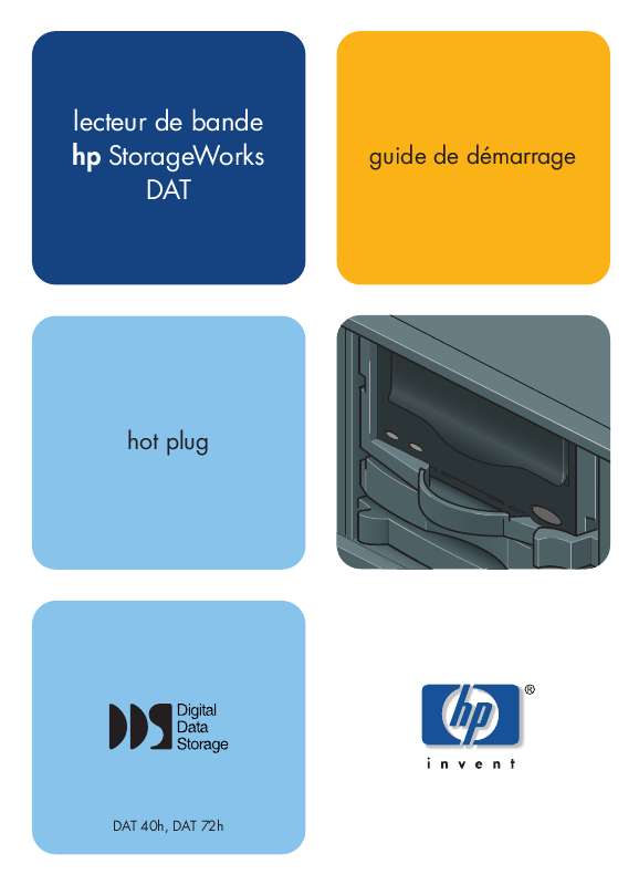 Guide utilisation HP SURESTORE DAT 40 SCSI TAPE DRIVE  de la marque HP