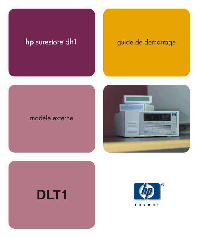Guide utilisation HP SURESTORE DLT1 TAPE DRIVE  de la marque HP