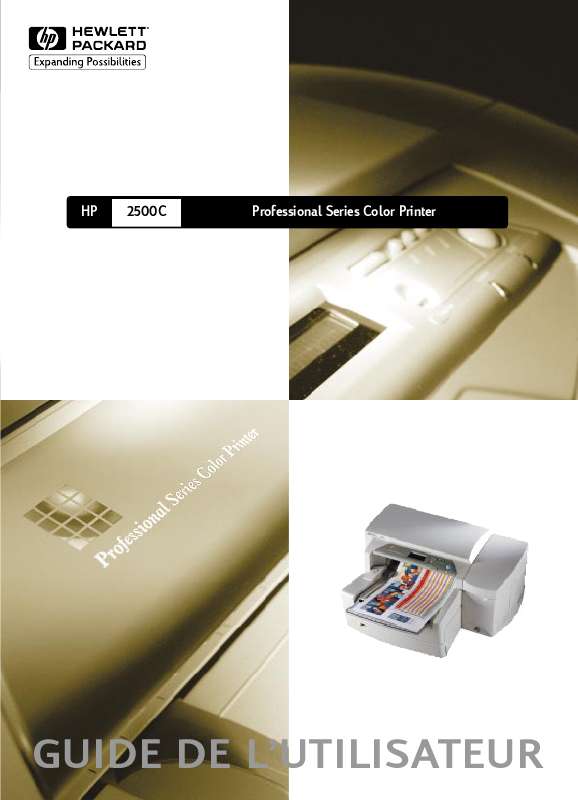 Guide utilisation HP 2500C PRO  de la marque HP