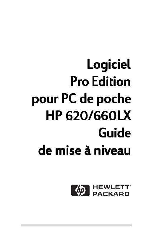 Guide utilisation  HP 620LX PALMTOP PC  de la marque HP