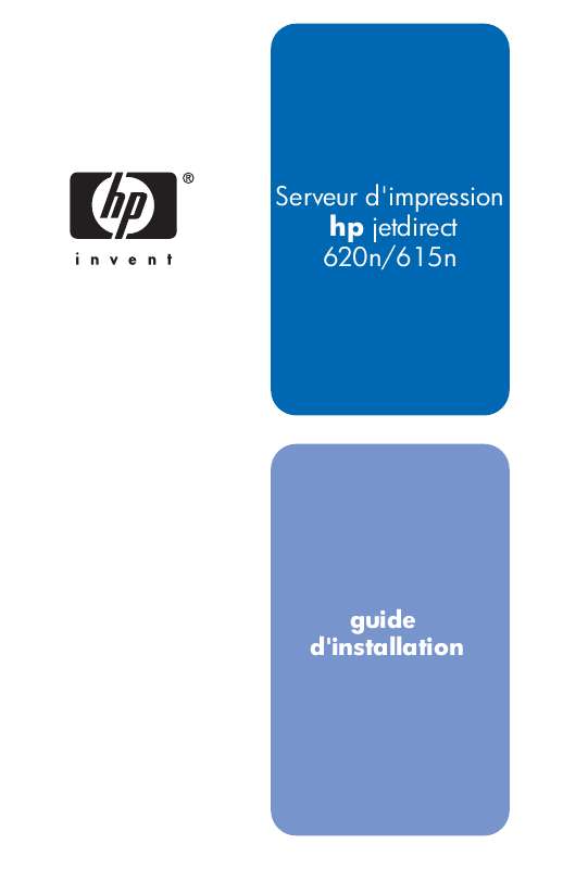 Guide utilisation HP JETDIRECT 615N PRINT SERVER FOR FAST ETHERNET  de la marque HP