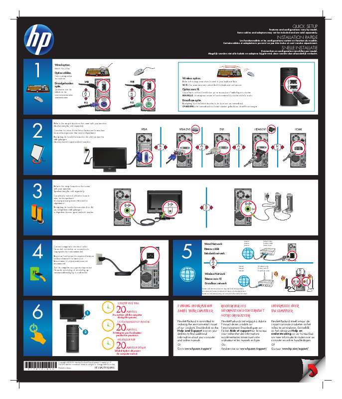 Guide utilisation HP PAVILION P6045  de la marque HP