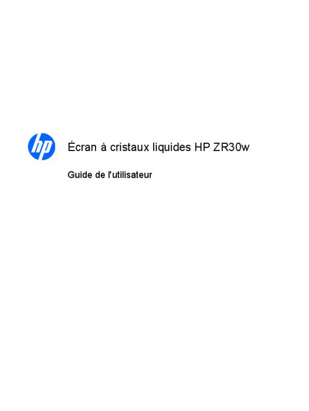 Guide utilisation HP ZR2240W (XW475AT)  de la marque HP