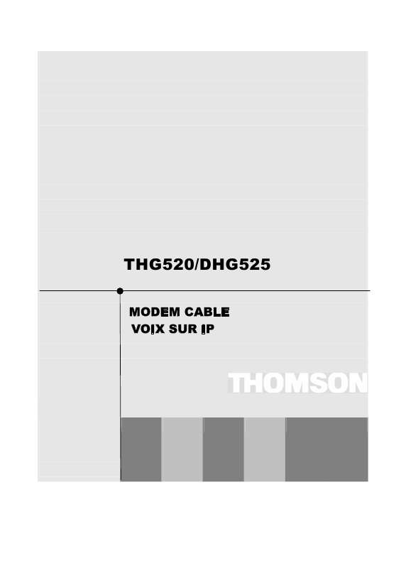 Guide utilisation  THOMSON DHG525  de la marque THOMSON