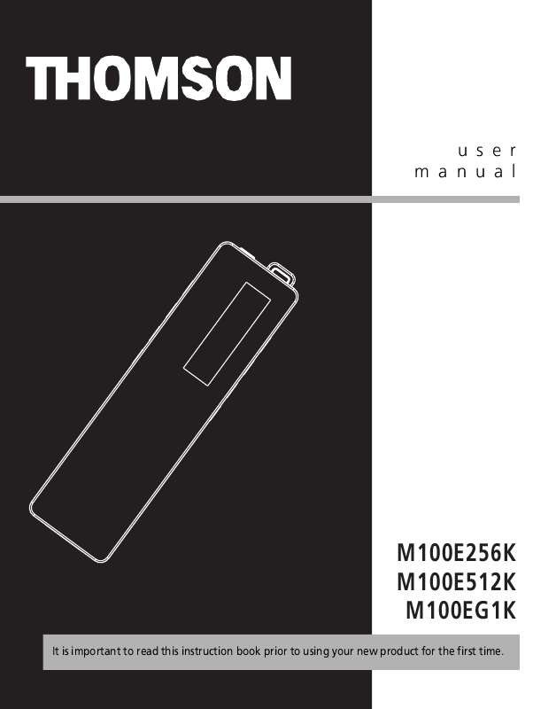 Guide utilisation THOMSON M100E  de la marque THOMSON