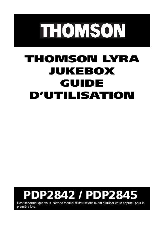 Guide utilisation THOMSON PDP2842  de la marque THOMSON