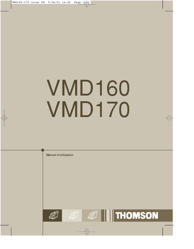 Guide utilisation  THOMSON VM170  de la marque THOMSON