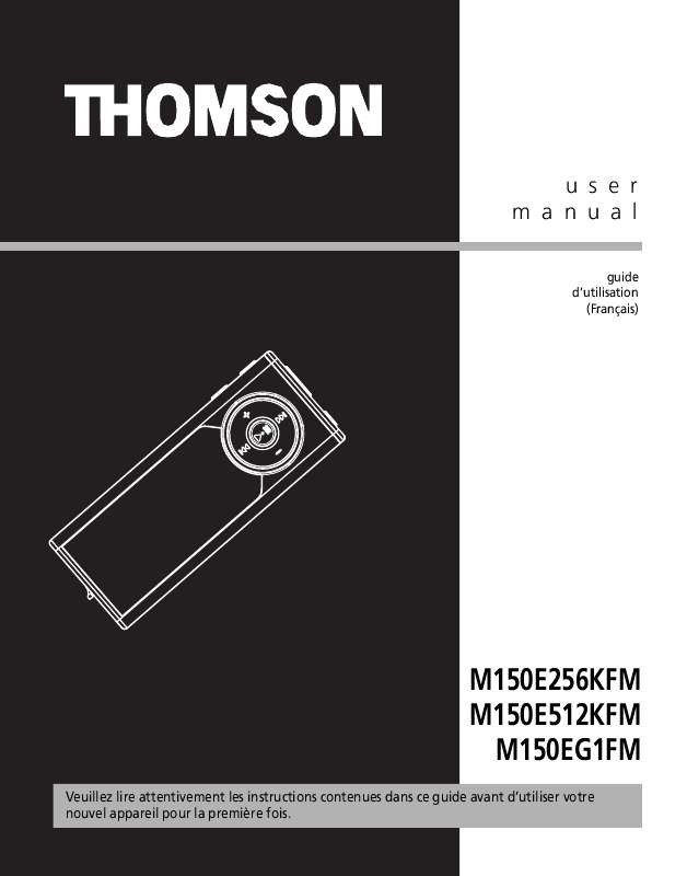 Guide utilisation  THOMSON M150E  de la marque THOMSON