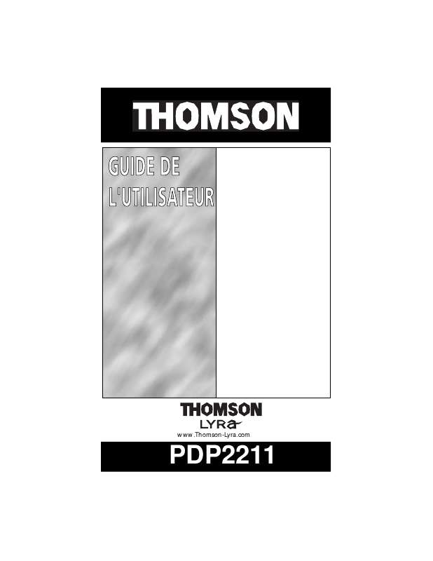 Guide utilisation THOMSON PDP2211  de la marque THOMSON