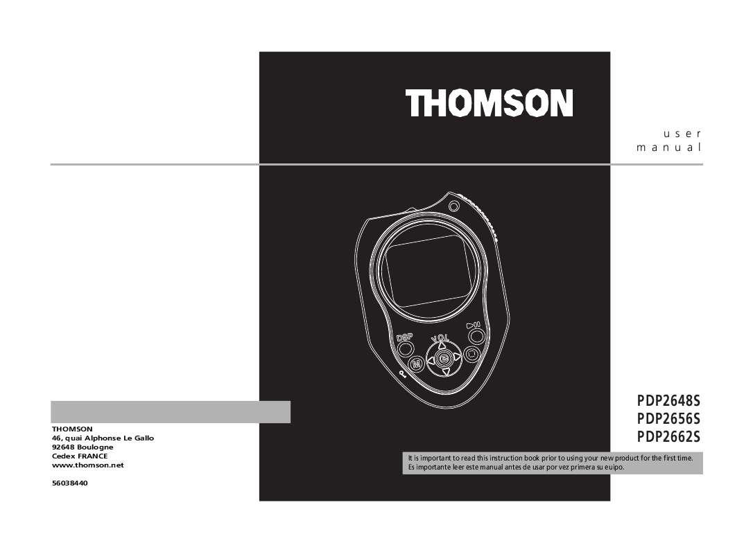 Guide utilisation THOMSON PDP2656S  de la marque THOMSON