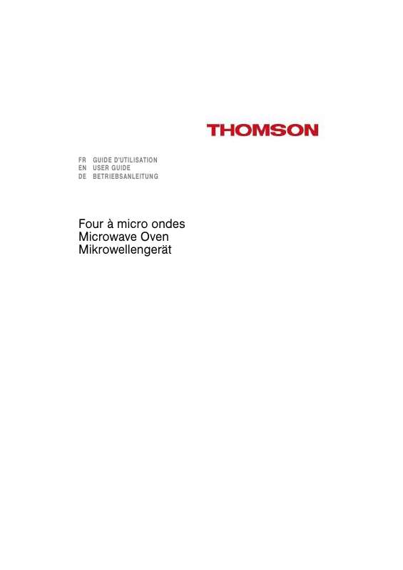 Guide utilisation THOMSON MWT33MXD de la marque THOMSON