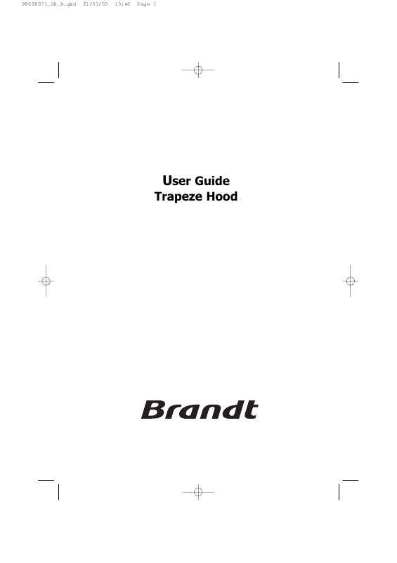 Guide utilisation BRANDT AD229BE1 de la marque BRANDT