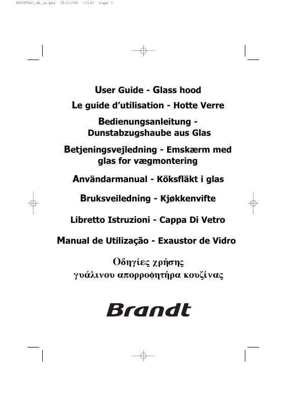 Guide utilisation BRANDT AD289XT1 de la marque BRANDT