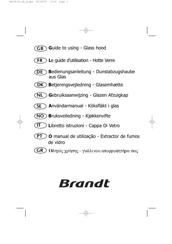 Guide utilisation BRANDT AD586XE1 de la marque BRANDT