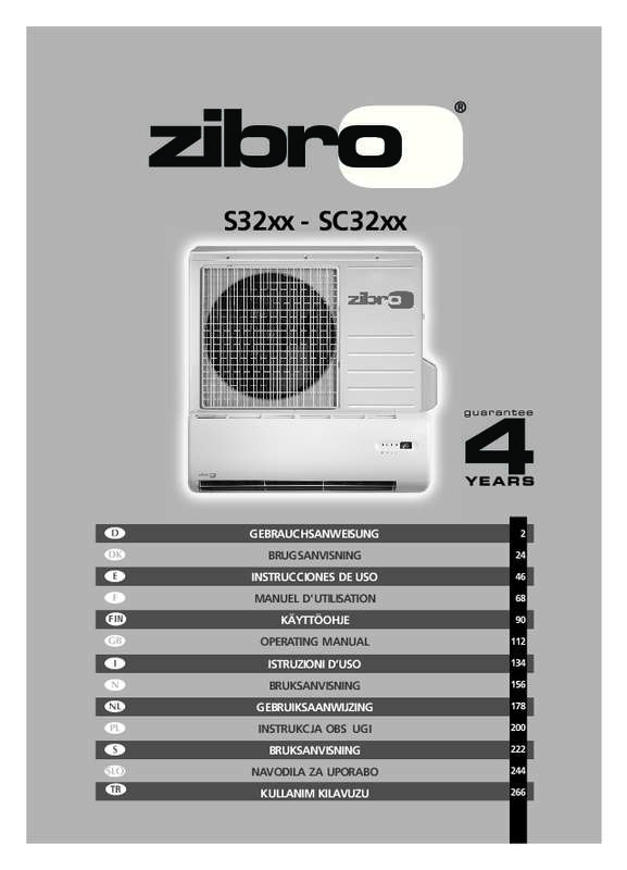 Guide utilisation ZIBRO SC3231  de la marque ZIBRO