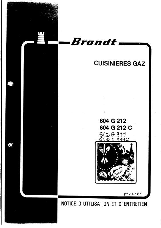 Guide utilisation BRANDT 642G31  de la marque BRANDT