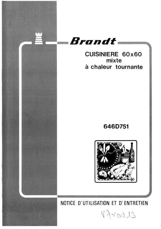 Guide utilisation BRANDT 646D5  de la marque BRANDT