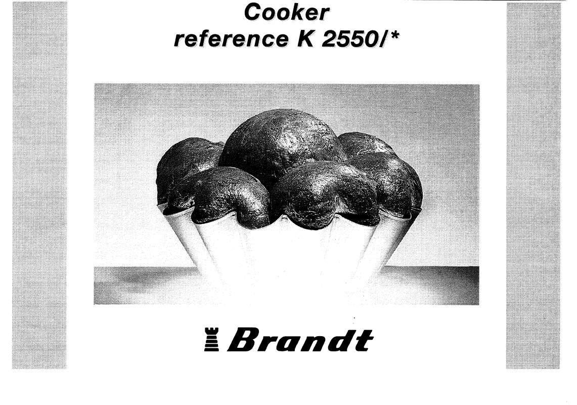 Guide utilisation BRANDT K2550  de la marque BRANDT