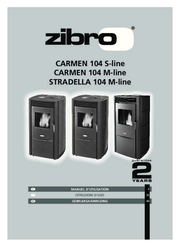 Guide utilisation ZIBRO STRADELLA 104 MLINE  de la marque ZIBRO