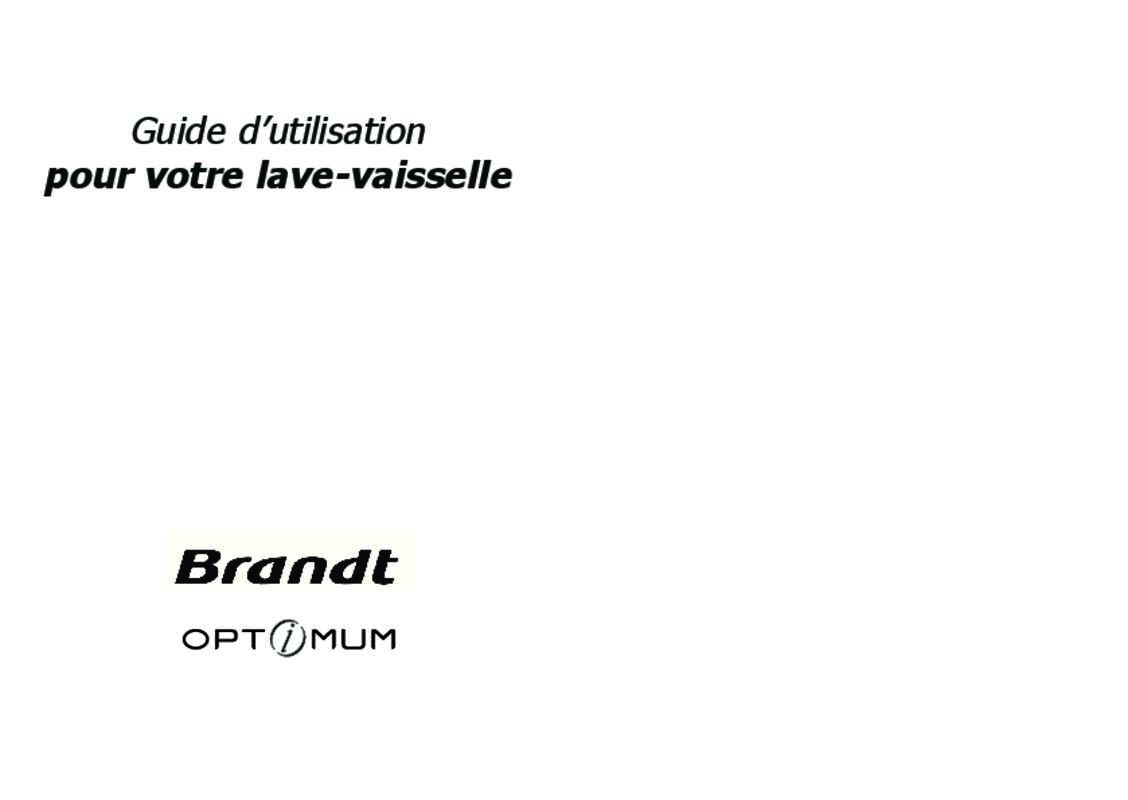 Guide utilisation  BRANDT A310C  de la marque BRANDT