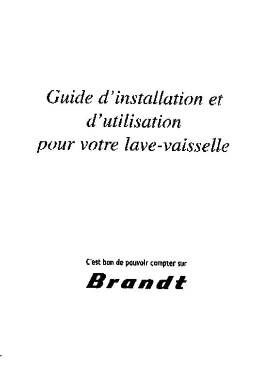 Guide utilisation  BRANDT LI403N  de la marque BRANDT