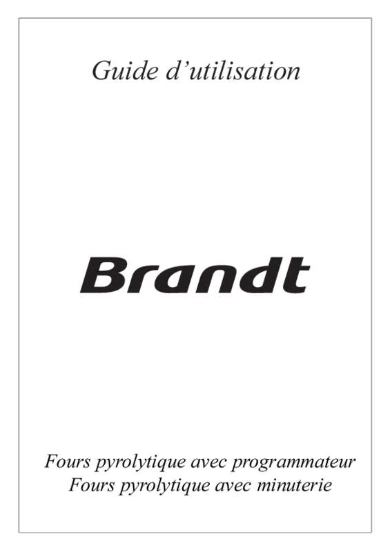 Guide utilisation  BRANDT P4127VN2  de la marque BRANDT