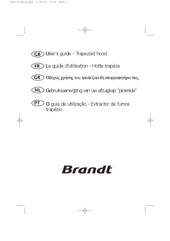 Guide utilisation BRANDT AD436BE1 de la marque BRANDT