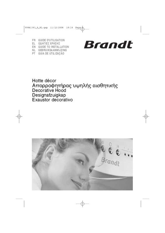 Guide utilisation BRANDT AD769BE1 de la marque BRANDT