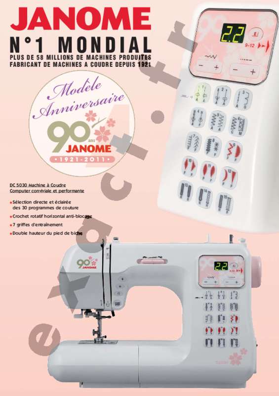 Guide utilisation JANOME DC5030  de la marque JANOME