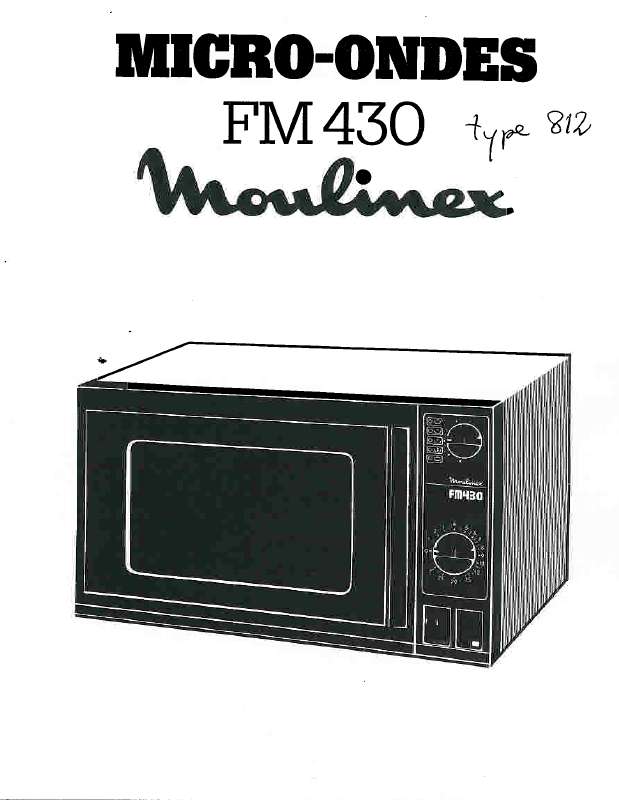 Guide utilisation  MOULINEX FM430  de la marque MOULINEX