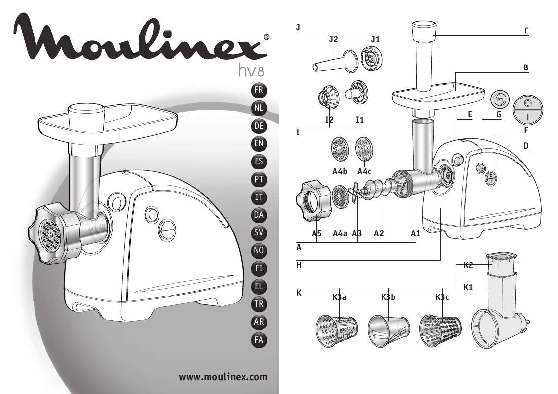 Guide utilisation  MOULINEX CHARLOTTE HV8  de la marque MOULINEX