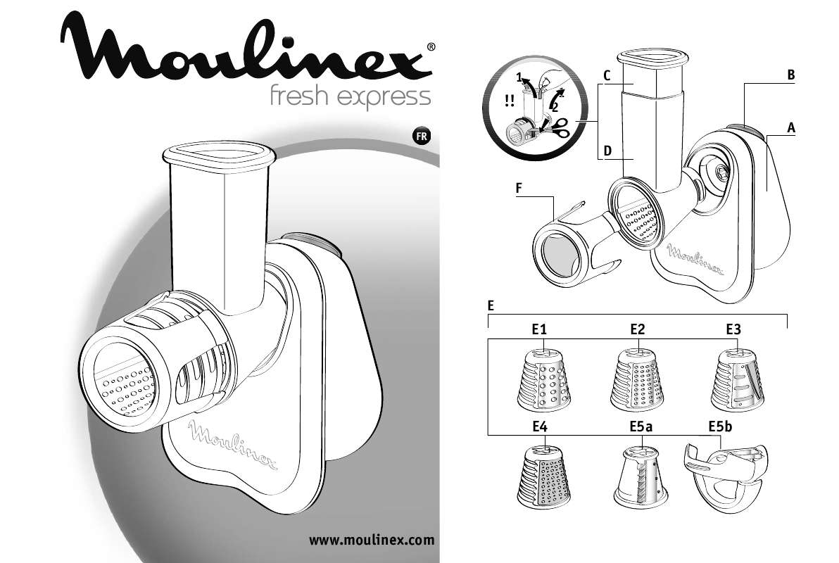 Guide utilisation  MOULINEX FRESH EXPRESS  de la marque MOULINEX