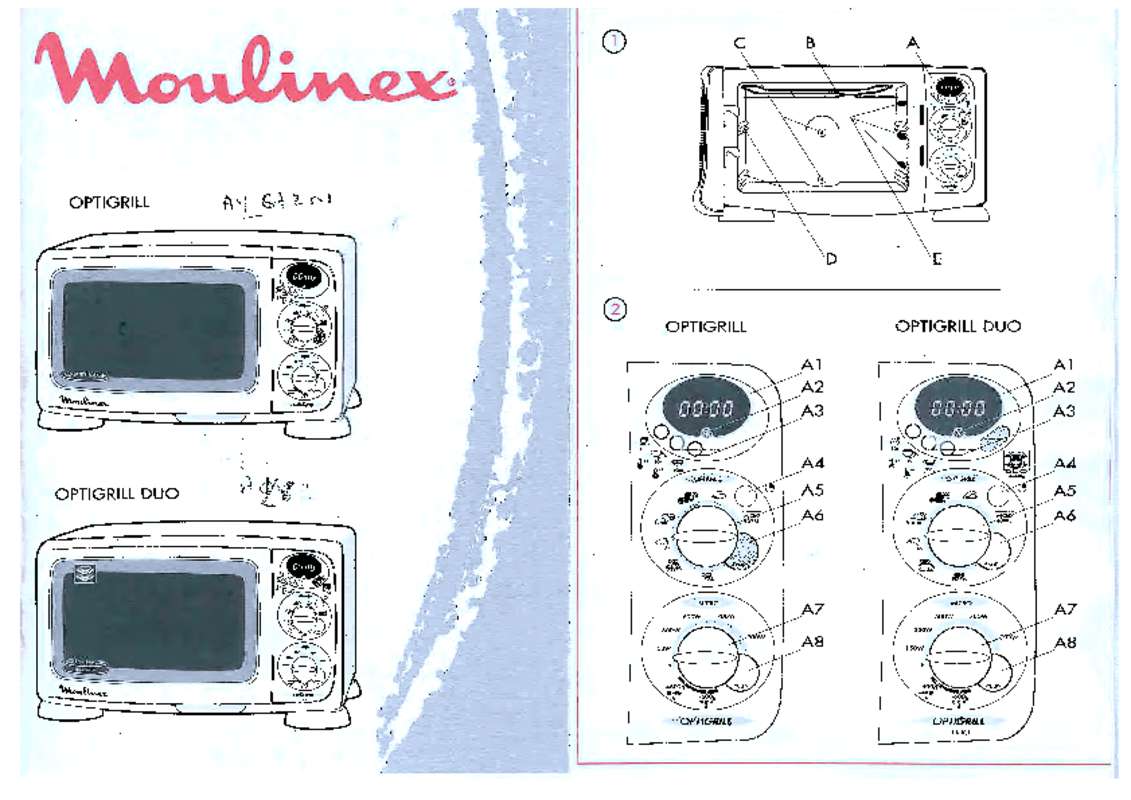 Guide utilisation MOULINEX AY89 OPTIGRILL de la marque MOULINEX