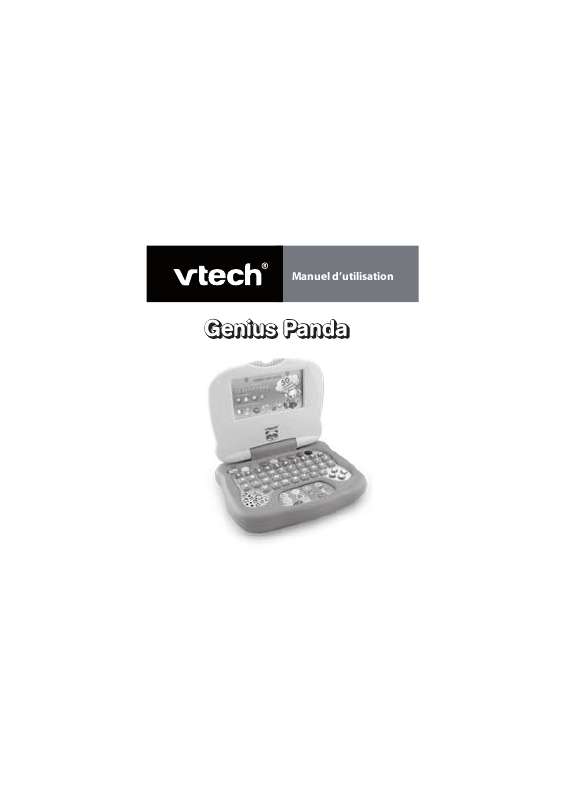Guide utilisation VTECH GENIUS PANDA  de la marque VTECH