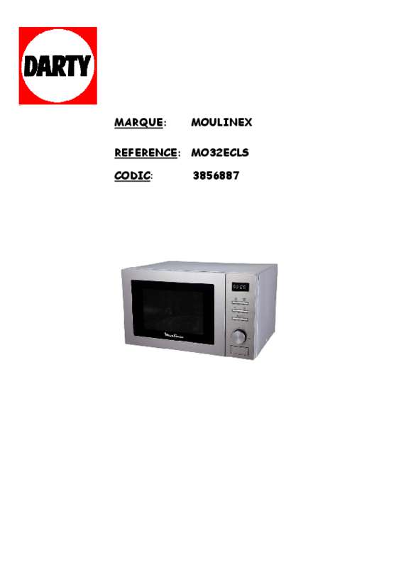 Guide utilisation MOULINEX MO32ECSL de la marque MOULINEX