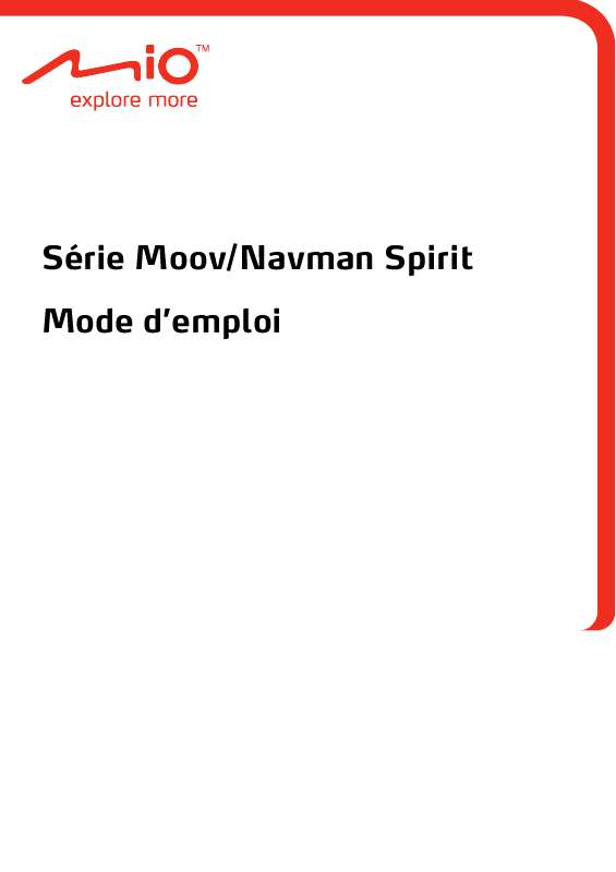 Guide utilisation MIO MOOV SPIRIT 500 HF TRAFFIC  de la marque MIO