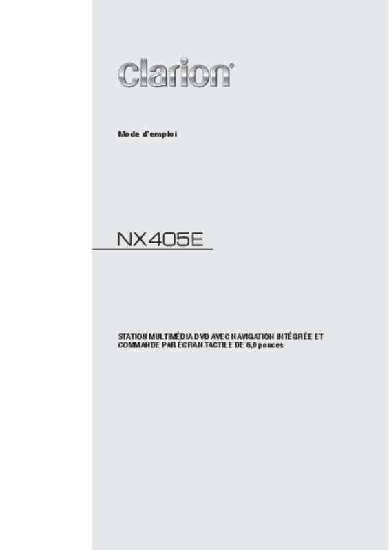 Guide utilisation CLARION NX405EC  de la marque CLARION